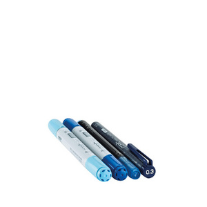COPIC Marqueur ciao, kit de 4 'Doodle Pack Blue'