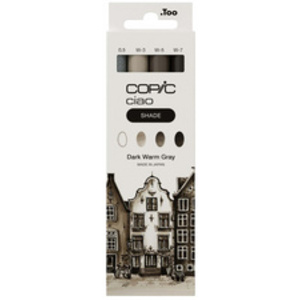 COPIC Marqueur ciao, kit 3+1 SHADE 'Dark Warm Gray'