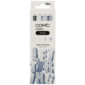 COPIC Marqueur ciao, kit 3+1 SHADE 'Light Cool Gray'