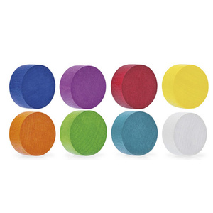 magnetoplan Aimant néodyme Wood Series Circle, coloré