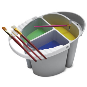 deflecto Godet à peinture multifonction, gris