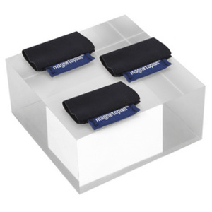 deflecto Bloc d'acrylique, 100 x 100 x 40 mm, transparent