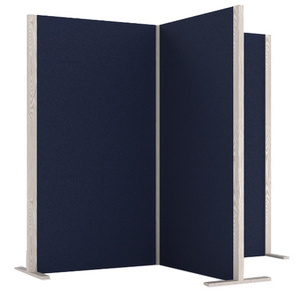 magnetoplan Cloison acoustique Wood Series, cube, bleu