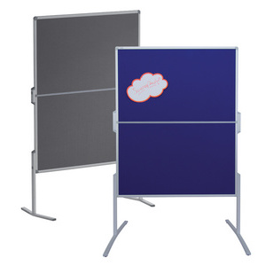FRANKEN Tableau de présentation PRO, pliable, feutre gris