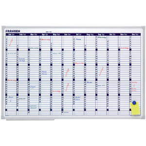 FRANKEN Tableau planning X-tra!Line calendrier, 900 x 600 mm