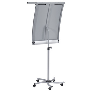 FRANKEN Chevalet de conférence PRO Mobil Paper Roll, argent