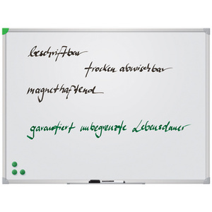 FRANKEN Tableau blanc U-Act! Line, émaillé, 500 x 450 mm