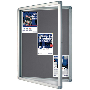 FRANKEN Vitrine d'affichage ECO pour 4x A4, dos en feutre