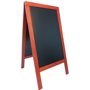 Securit Panneau trottoir DELUXE, avec tableau noir, acajou