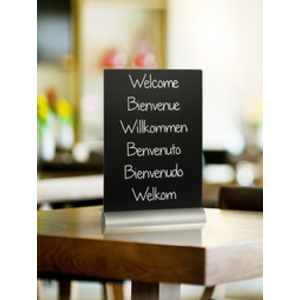 Securit Ardoise de table SILHOUETTE 'A4'