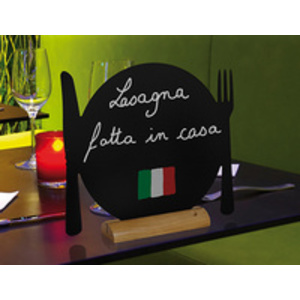 Securit Ardoise de table SILHOUETTE 'Assiette'