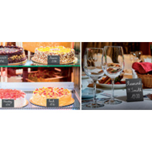 Securit Ardoise de table L-SHAPE, A7, noir