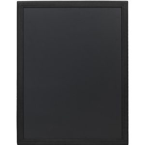 Securit Ardoise murale UNIVERSAL, avec cadre en bois, noir