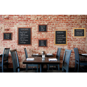 Securit Ardoise murale UNIVERSAL, avec cadre en bois, noir