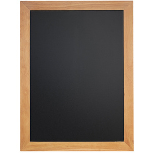 Securit Ardoise murale UNIVERSAL, avec cadre en bois, teck