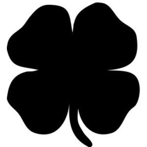 Securit Ardoise murale SILHOUETTE 'Trèfle'