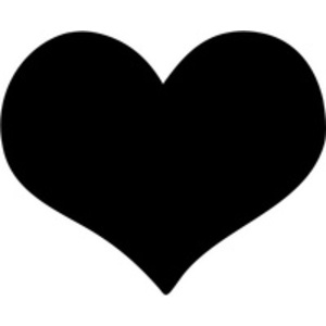 Securit Ardoise murale SILHOUETTE 'Coeur'