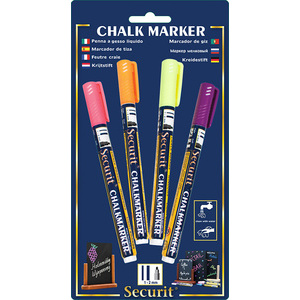 Securit Feutre-craie ORIGINAL SMALL, set de 4