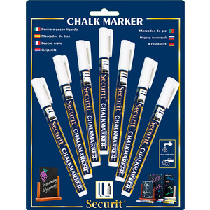 Securit Feutre-craie ORIGINAL SMALL, set de 7