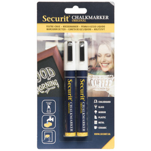 Securit Feutre-craie ORIGINAL MEDIUM, set de 2
