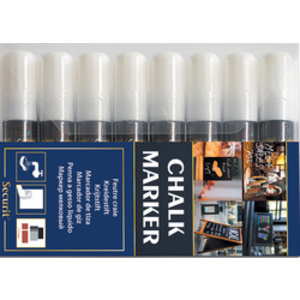 Securit Feutre-craie ORIGINAL LARGE, étui de 8, couleurs