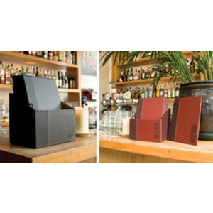 Securit Protège-menus TRENDY, A4, boîte de 20, noir