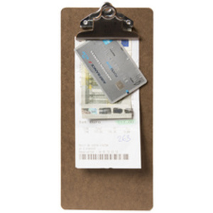 Securit Porte-menu à pince, A4, en bois, marron