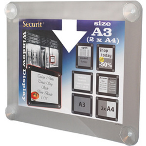 Securit Porte-affiches, A3, noir