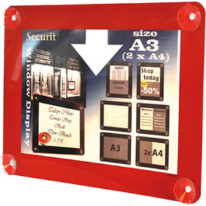 Securit Porte-affiches, A3, noir