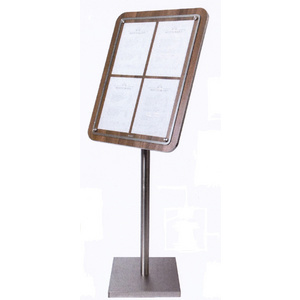 Securit Pied support pour vitrine d'affichage GLASS STAR