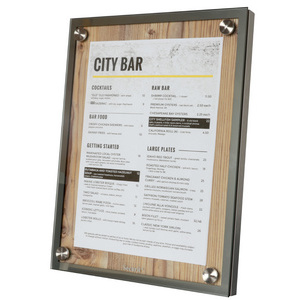 Securit Pied support pour vitrine d'affichage GLASS STAR