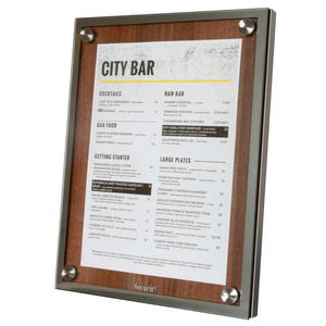 Securit Pied support pour vitrine d'affichage GLASS STAR