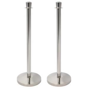 Securit Corde pour poteau d'accueil CLASSIC, noir / chrome