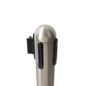 Securit Kit de poteau d'accueil RETRACTABLES, chrome / noir