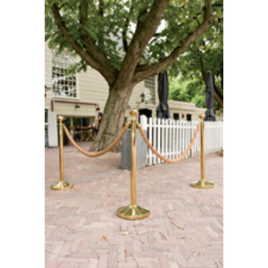 Securit Corde pour poteau d'accueil CLASSIC, blanc / or