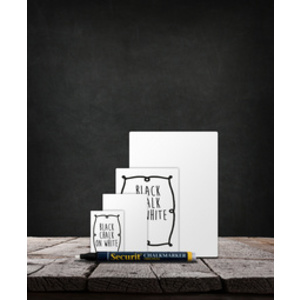 Securit Ardoise A8, blanc, kit de 20