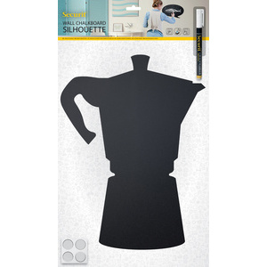 Securit Ardoise murale SILHOUETTE 'Cafetière', mélamine