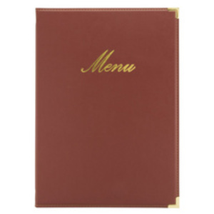 Securit Protège-menus CLASSIC, A4, marron