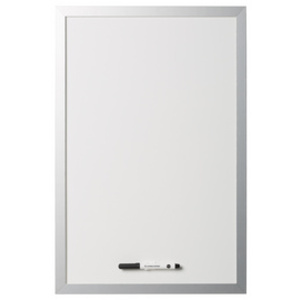 Bi-Office Tableau blanc design, 600 x 450 mm, argent
