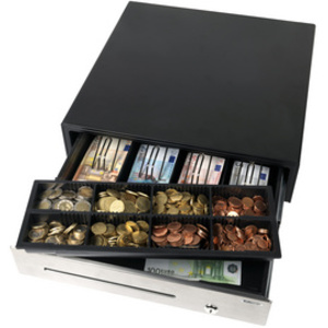 Safescan Tiroir caisse 'HD-4141S Heavy Duty', noir/ argent