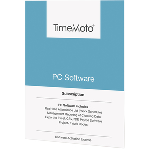 TimeMoto Logiciel TM-PC Plus pour systèmes de pointage
