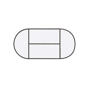 SODEMATUB Table de réunion 120DRHA, demi-rond, hêtre/alu