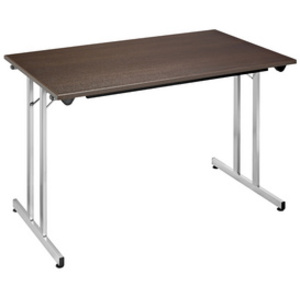 SODEMATUB Table pliante TPMU128HA, 1200 x 800 mm, hêtre/alu