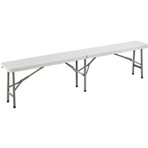 SODEMATUB Banc pliant en plastique, gris clair