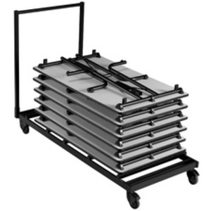 SODEMATUB Banc pliant en plastique, gris clair