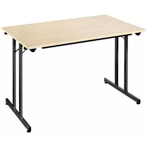 SODEMATUB Table universelle 128REN, 1200 x 800, érable/noir