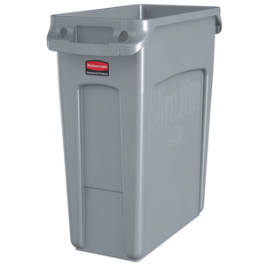 Rubbermaid Couvercle basculant Slim Jim, noir