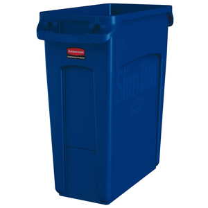 Rubbermaid Couvercle basculant Slim Jim, noir