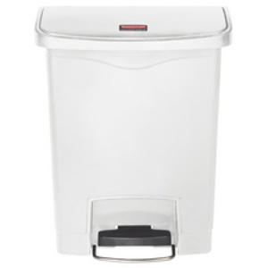 Rubbermaid Collecteur à pédale Slim Jim, 30 litres, rouge