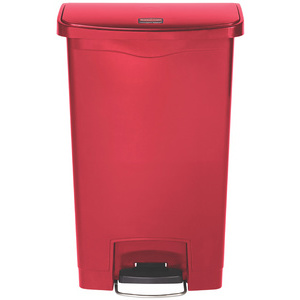 Rubbermaid Collecteur à pédale Slim Jim, 50 litres, beige